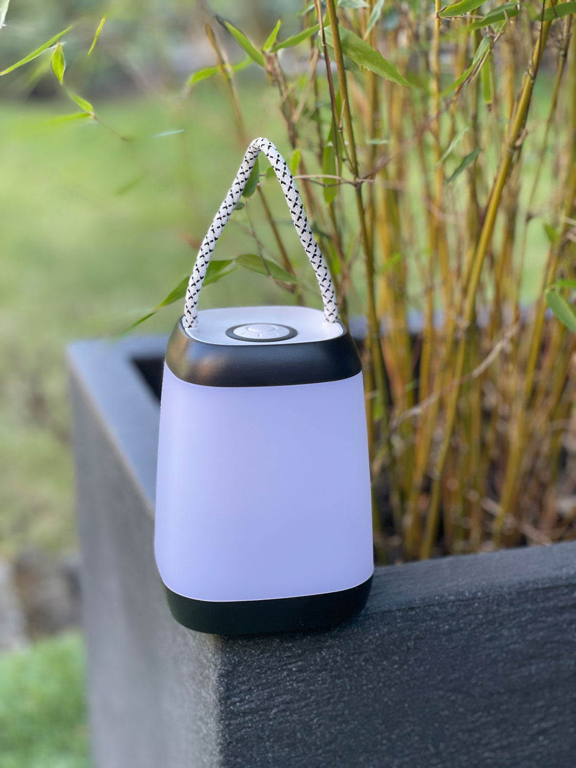 LS-LebenStil Garten & Camping LED Camping-Leuchte 12x9cm Schwarz