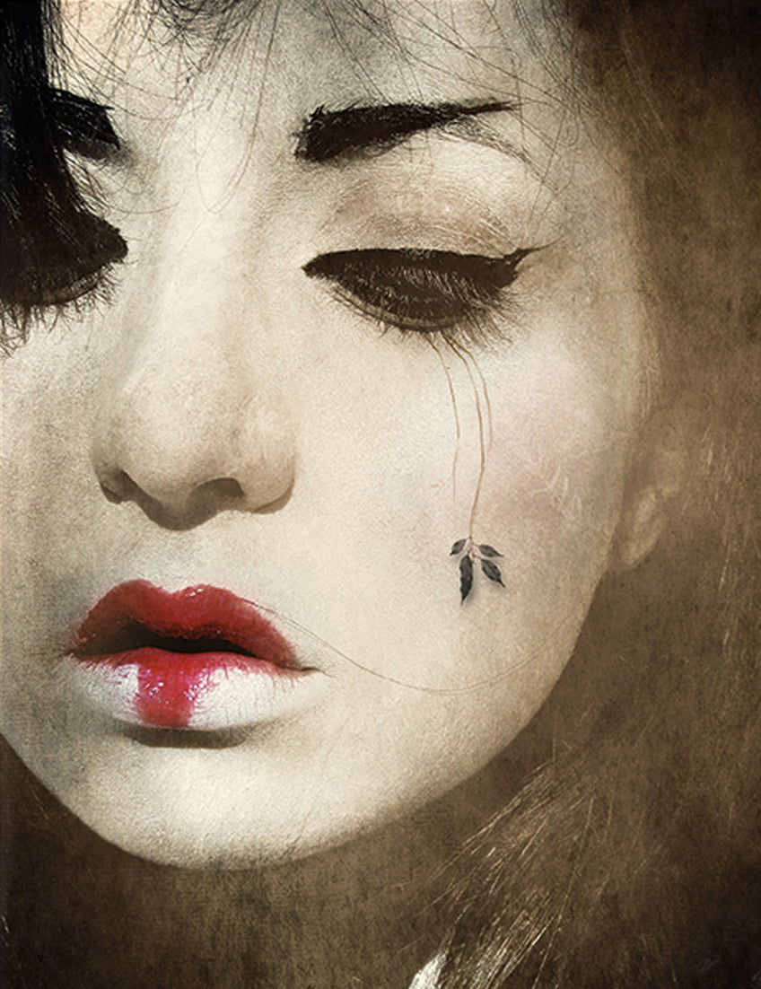 Mineheart Japanese Repose Leinwandbild 40 x 50 cm surreal