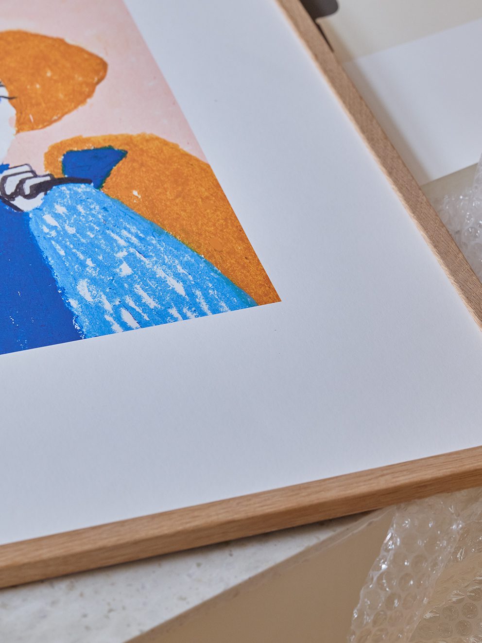 The Poster Club Woz Poster 30x40 cm Blau Orange Bunt