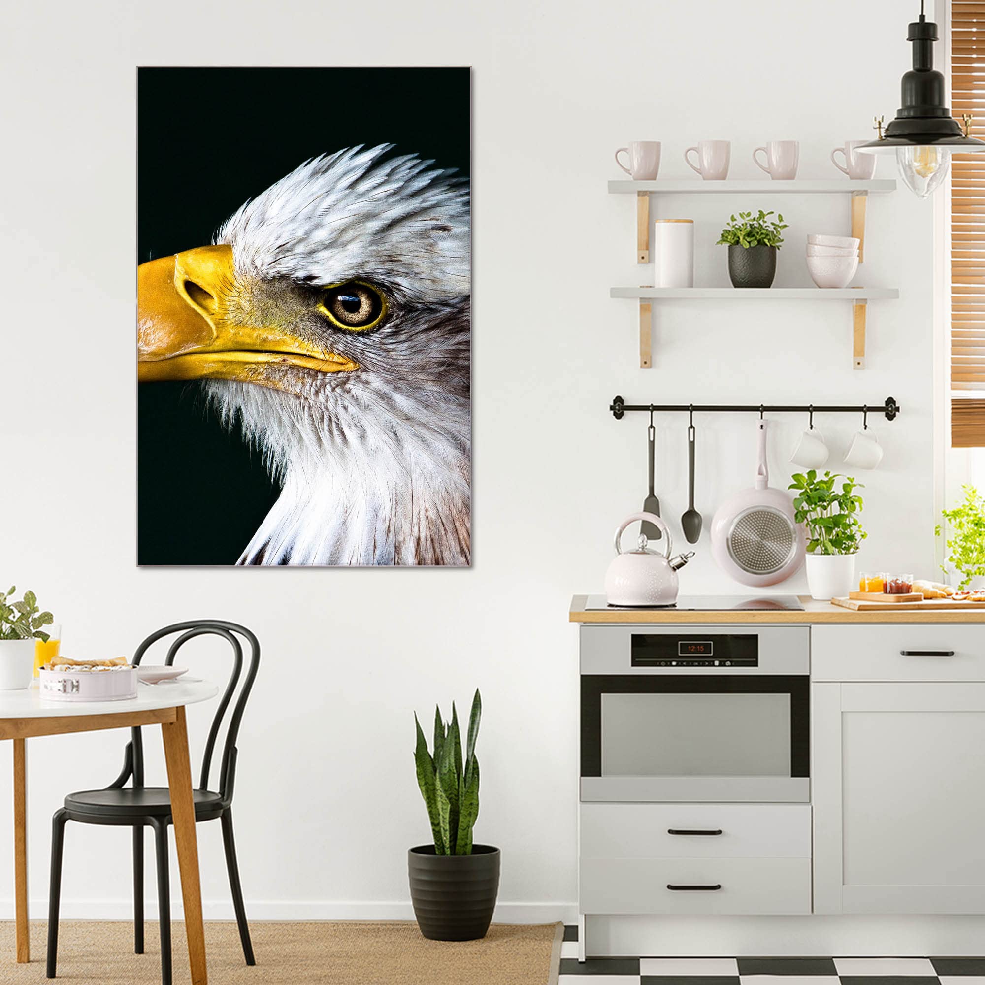 Banjado Magnettafel Glas Weißkopfseeadler 60x40 beschreibbar