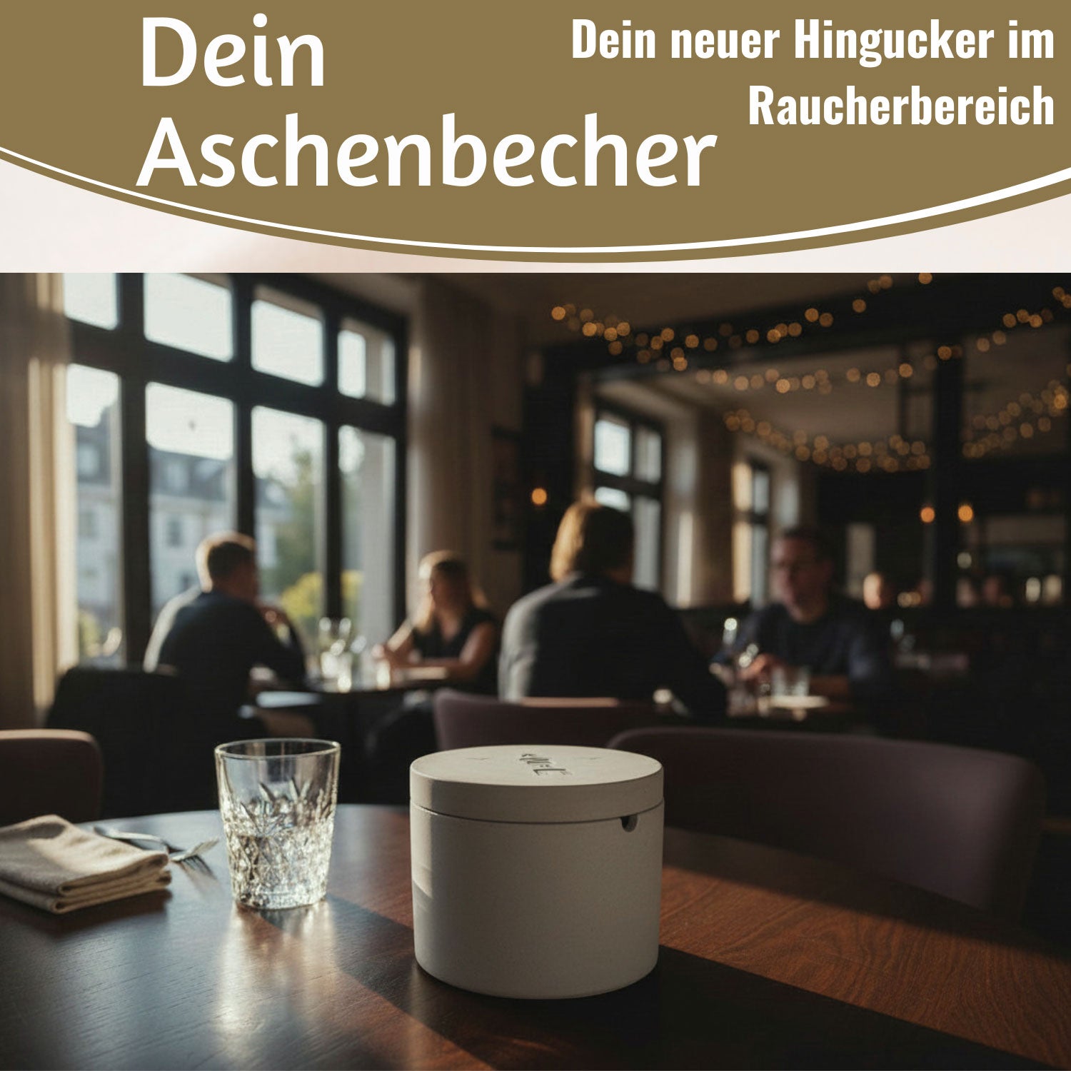 LS-LebenStil Sturmaschenbecher Leuchtturm grau 9x7cm Beton