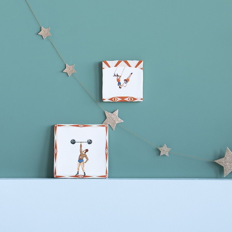 Storytiles Delft blue Teamwork Wandfliese 10x10 cm Zirkus