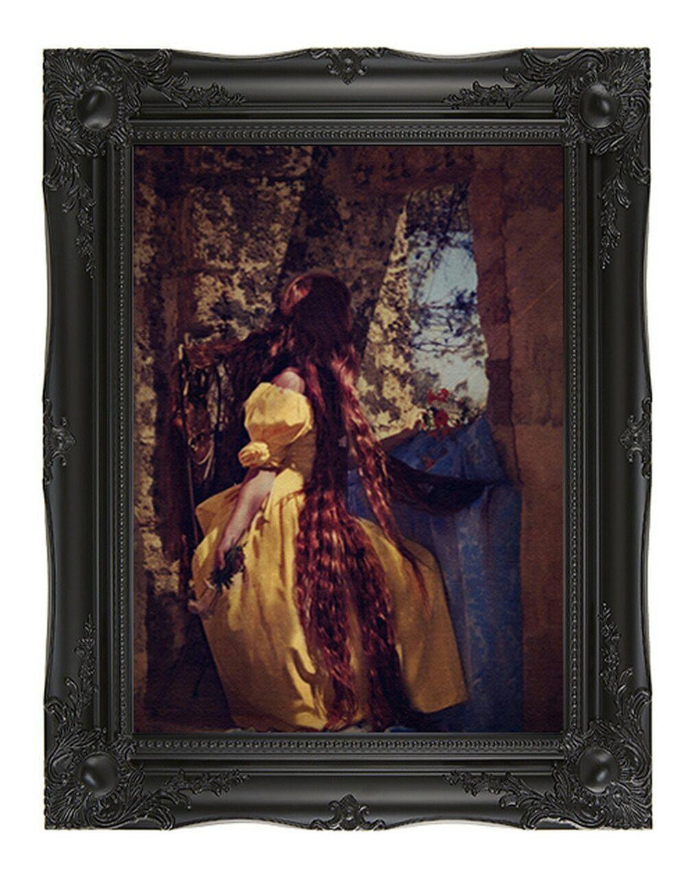Mineheart Rapunzel Canvas Leinwandbild 66x81cm Goldrahmen