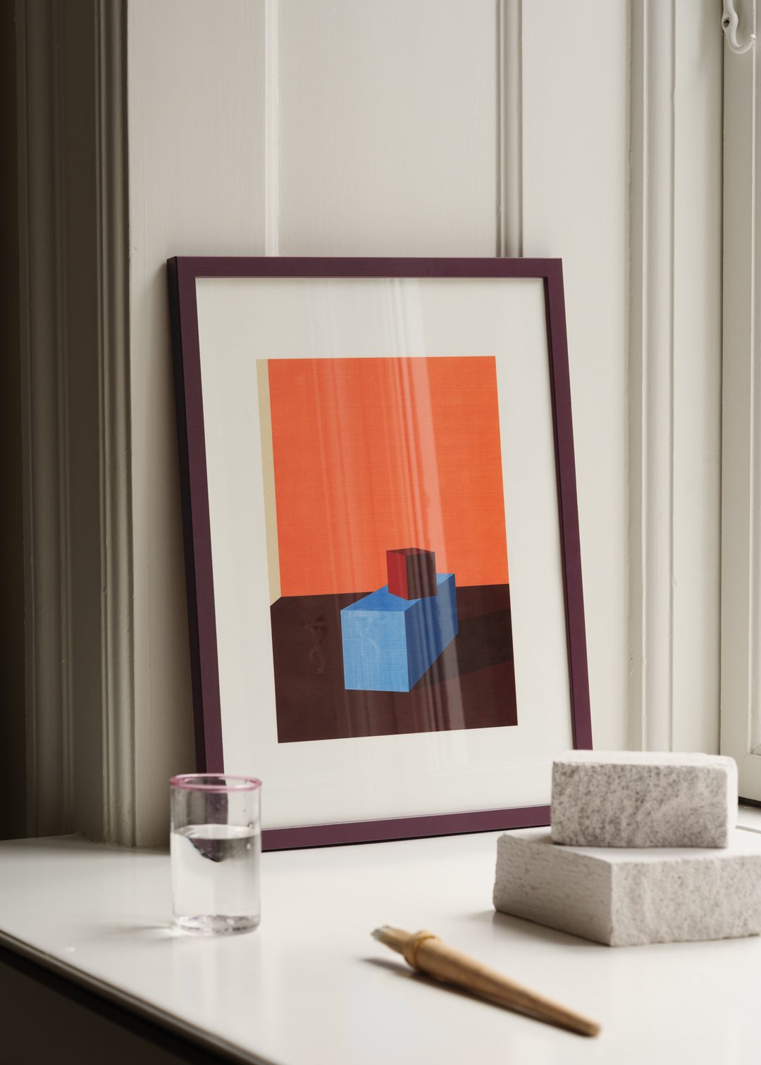 The Poster Club Frames Plum Wood Bilderrahmen 30x40 cm grün