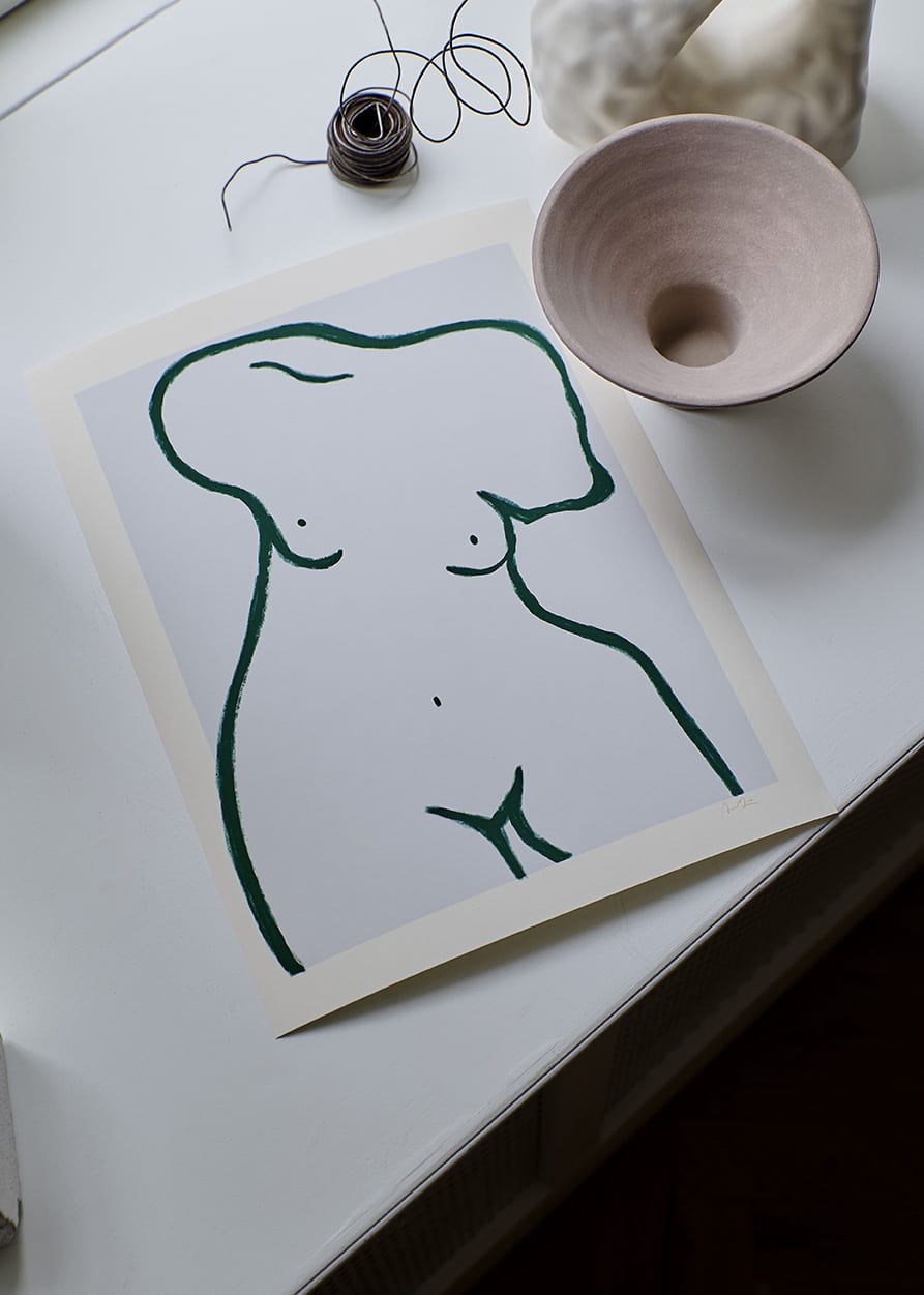 The Poster Club Statue Poster 30x40 cm Figurativ