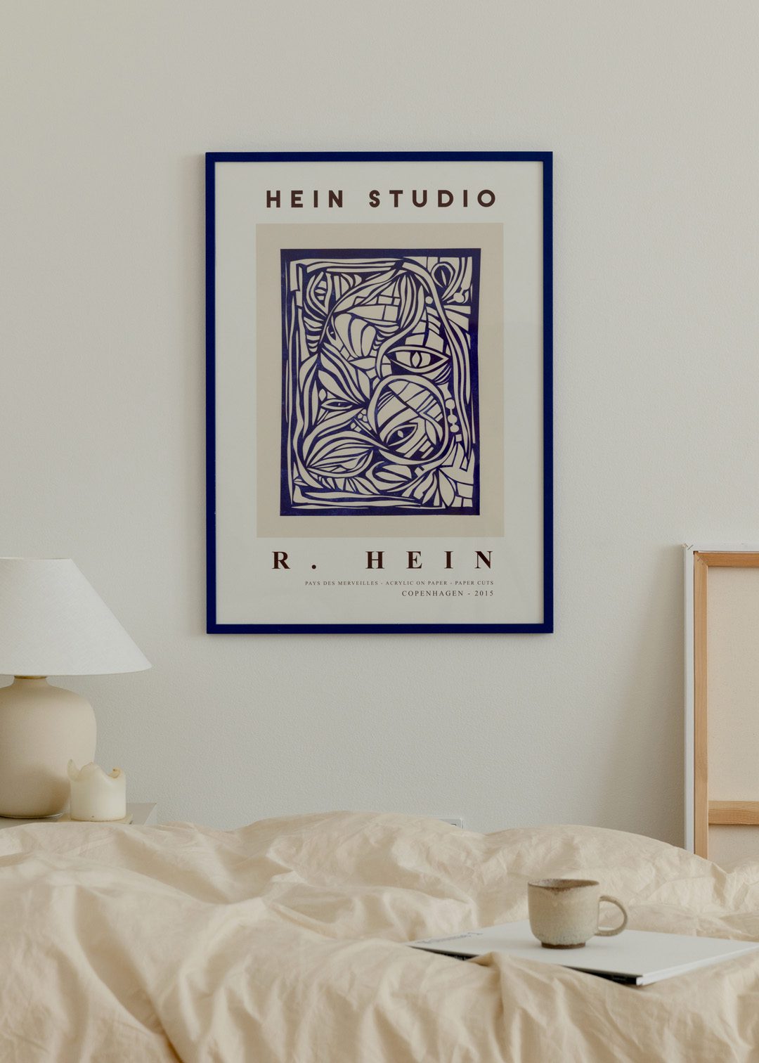 The Poster Club Wonderland No. 02 Poster A4 beige-blau abstrakt