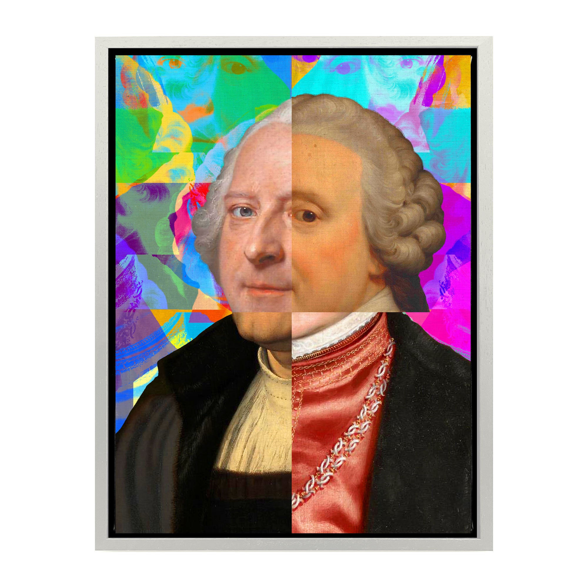 Mineheart Gentleman Puzzled Portrait Leinwand 60x81cm