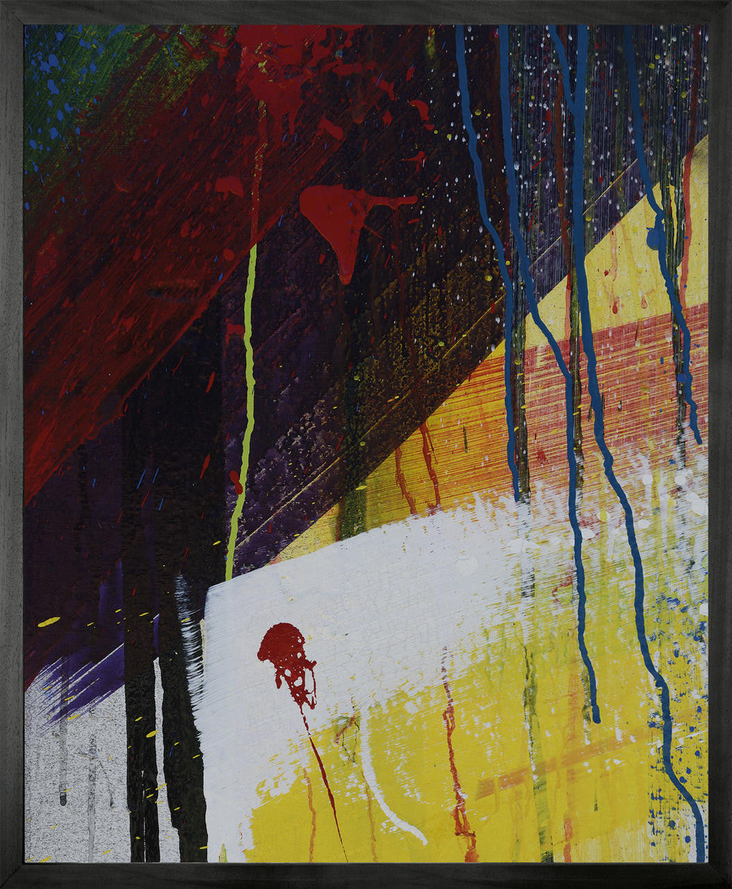 Mineheart Graffiti 3 Leinwandbild Schwarz Rahmen 30x41 modern