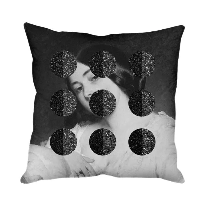 Mineheart Blink Kissen 45x45 schwarz Portrait