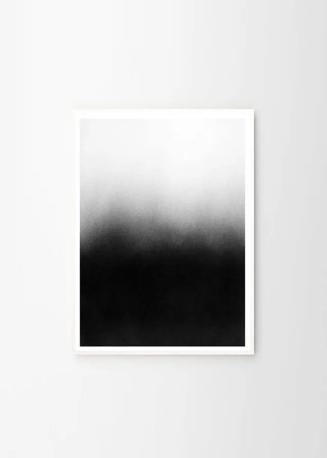 The Poster Club Art Prints Hazy Black Poster 79x108 cm schwarz