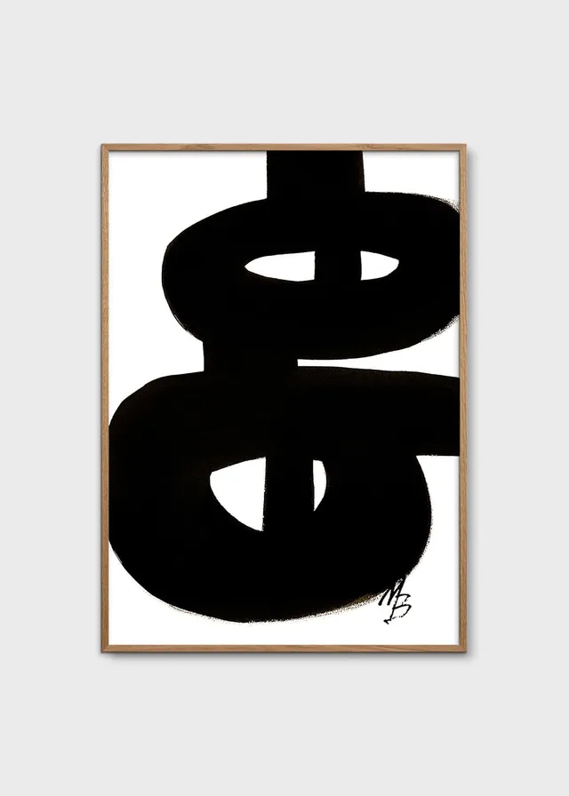 The Poster Club No 02 Poster 30x40 schwarze Linien