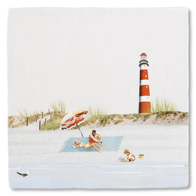 Storytiles Delft blue Ameland Fliese S 10x10 cm Strand Meer
