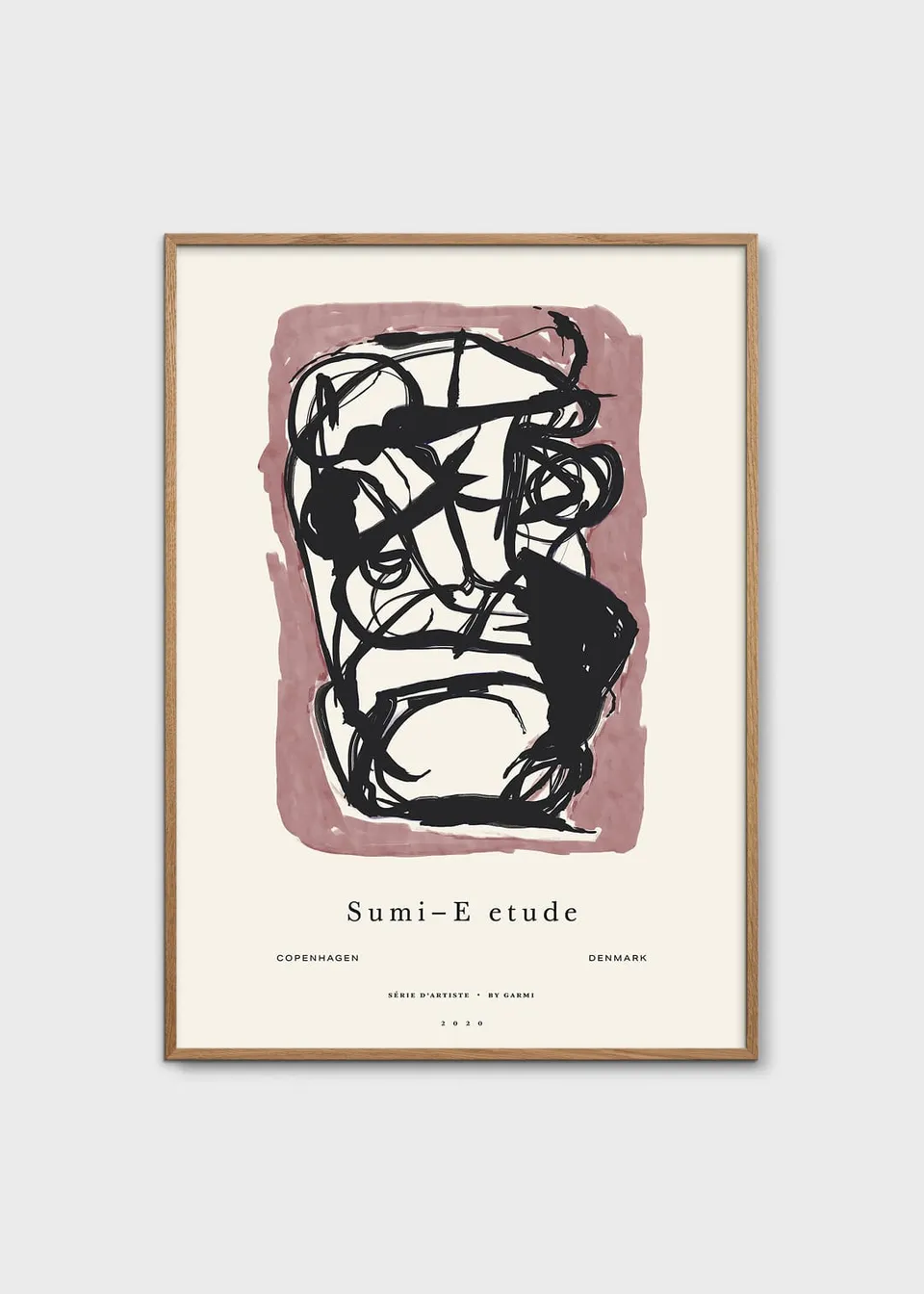 The Poster Club Art Prints Sumi e 03 Kunstdruck 50x70 beige
