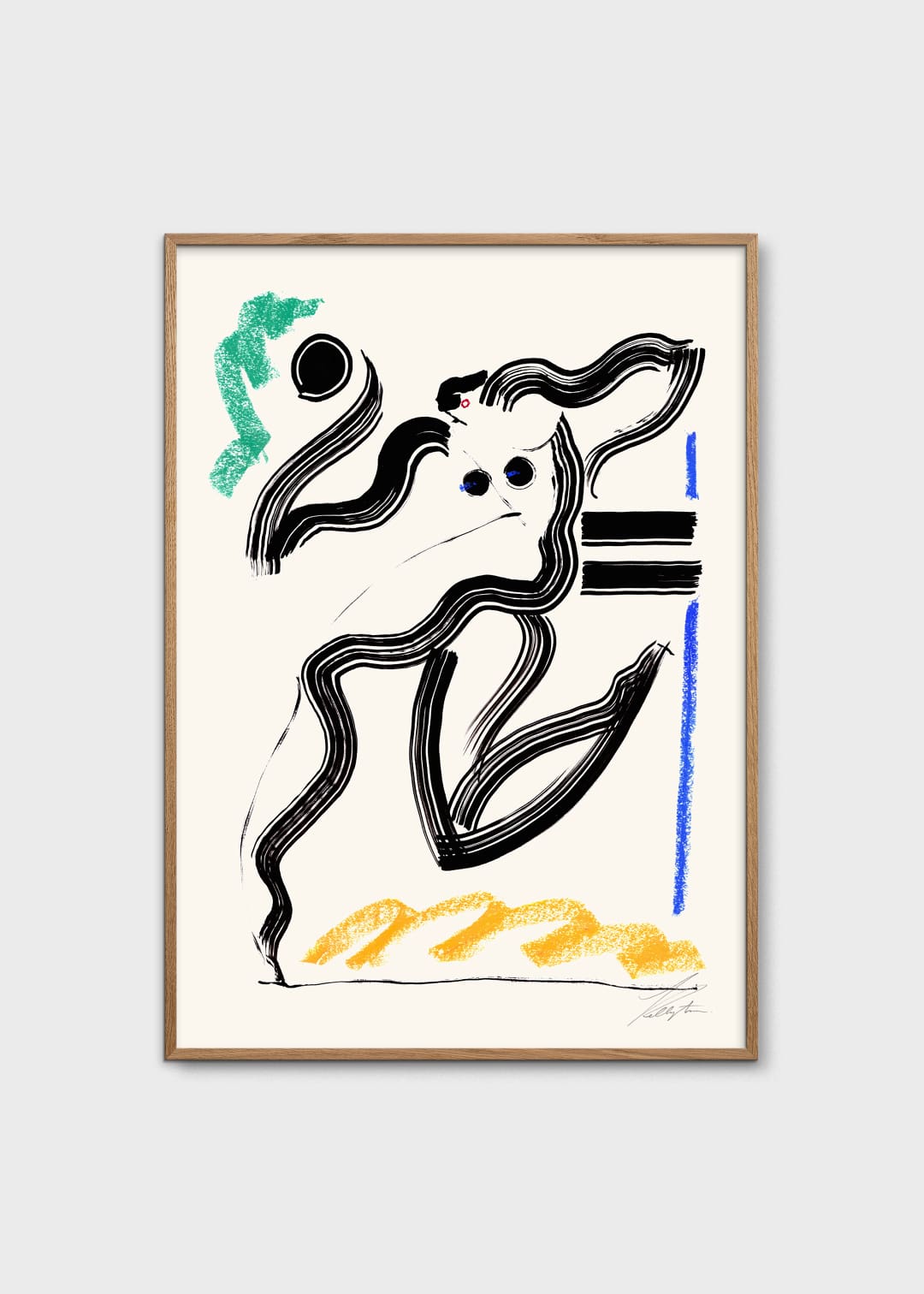 The Poster Club Art Prints Volleyball Kunstdruck 30x40 cm abstrakt