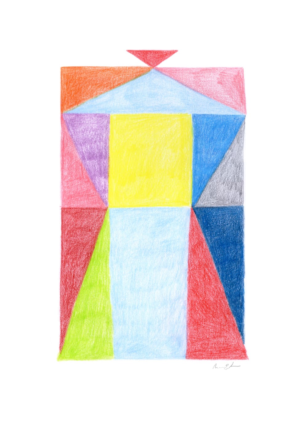 The Poster Club Moka 01 Kunstdruck 30x40 cm bunt abstrakt