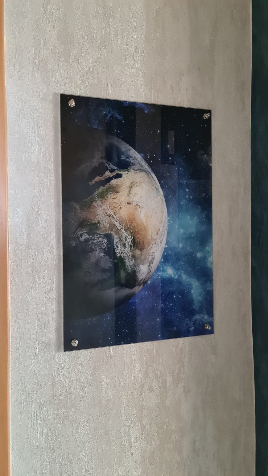 Banjado Magnettafel Glas Memoboard Nachthimmel 40x60 beschreibbar