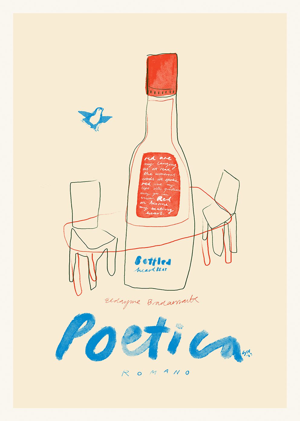 The Poster Club Poetica Poster 30x40 cm beige abstrakt