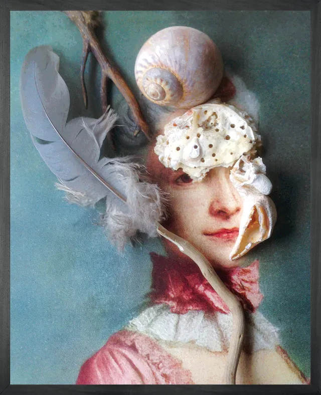 Mineheart Wall Art Queen Leinwandbild 40x50cm Pastell Portrait