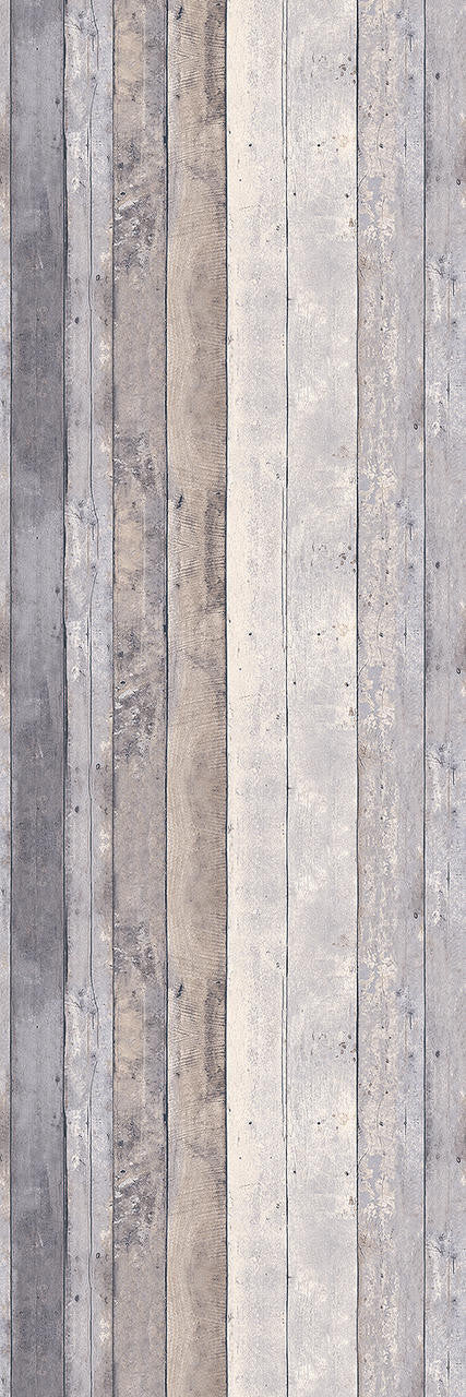 Mineheart Wallpaper Rustic Wood Tapete Grau Beige Holzoptik