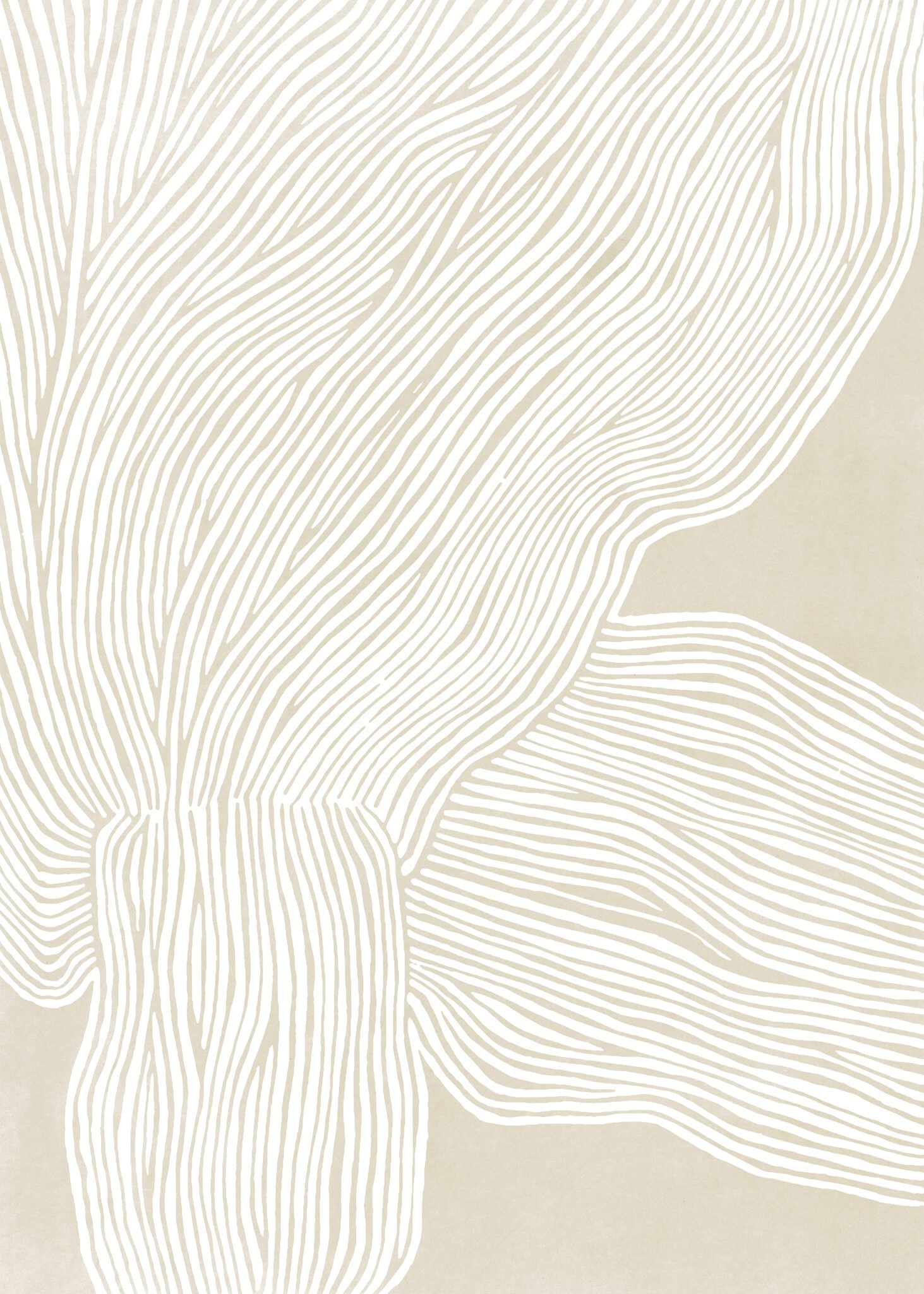The Poster Club The Line No. 09 Kunstdruck A4 beige