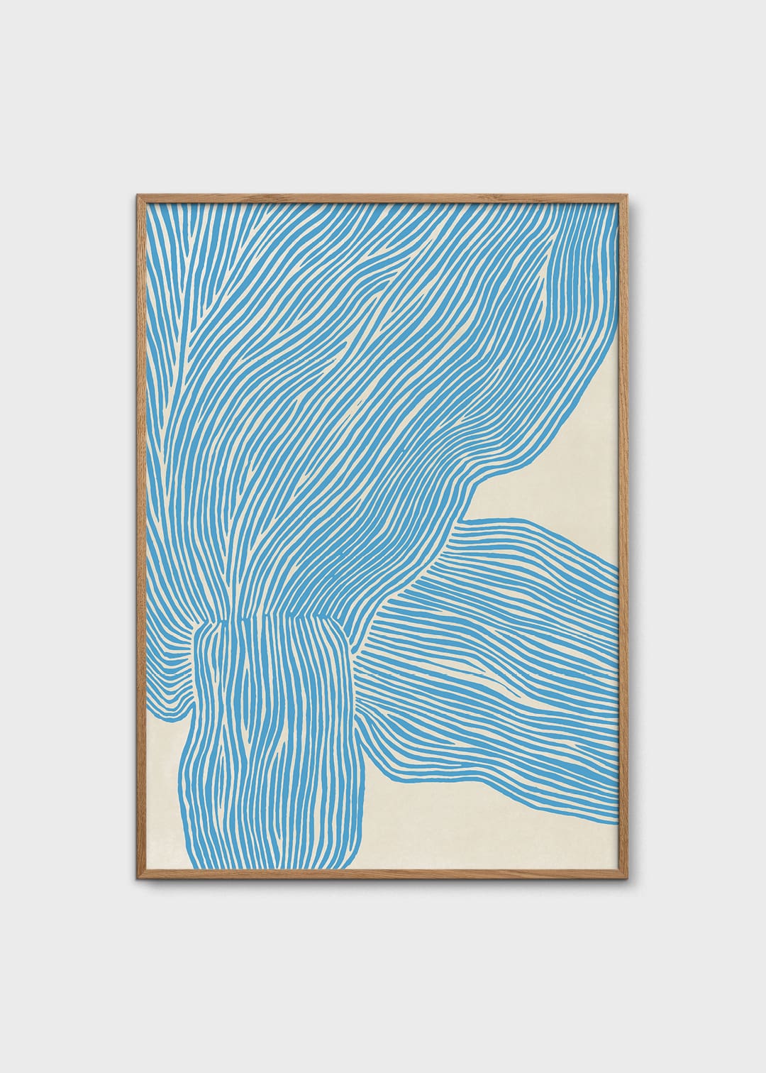 The Poster Club The Line Blue Poster 30x40 cm blau