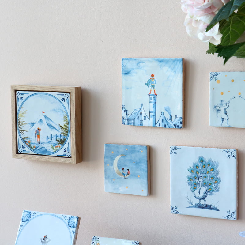 Storytiles Delft Blue Bestemming in zicht Fliese S 10x10 Berg