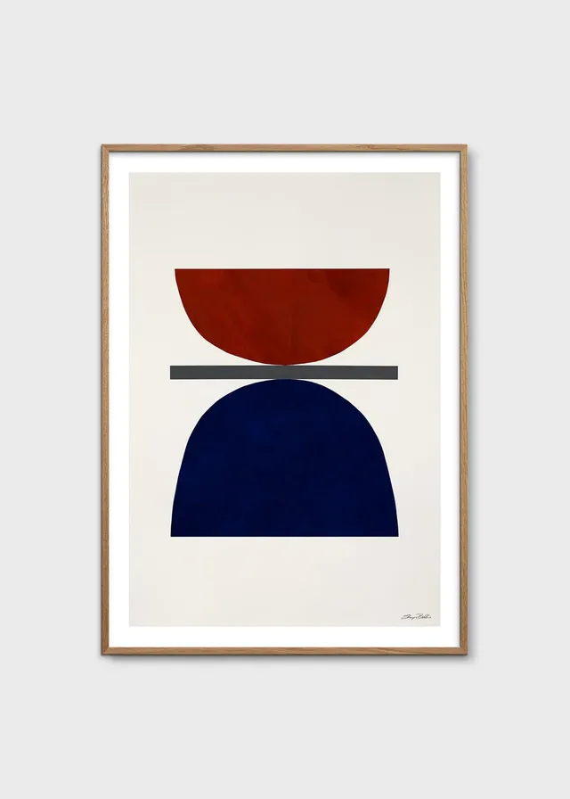 The Poster Club Art Prints Sky and Sea Poster 30x40 cm blau