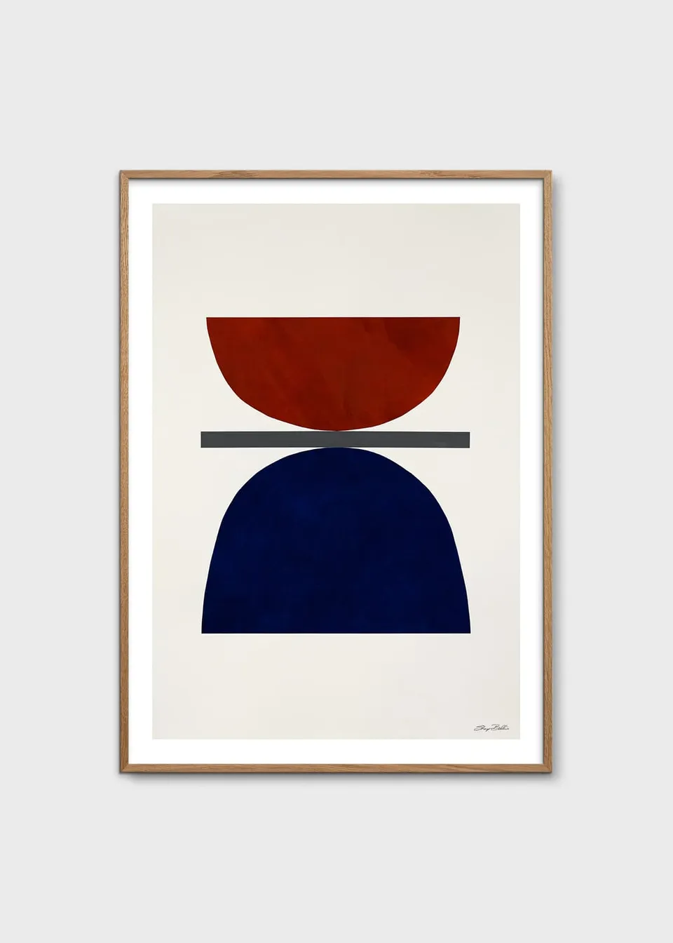 The Poster Club Art Prints Sky and Sea Poster 30x40 cm blau