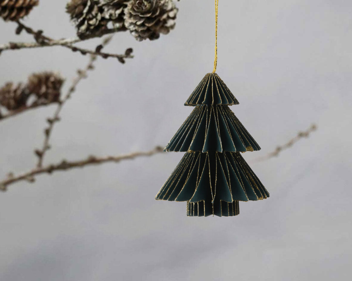 LS-LebenStil Möbel & Wohnen Tannenbaum Deko-Hänger Papier 3er 8cm