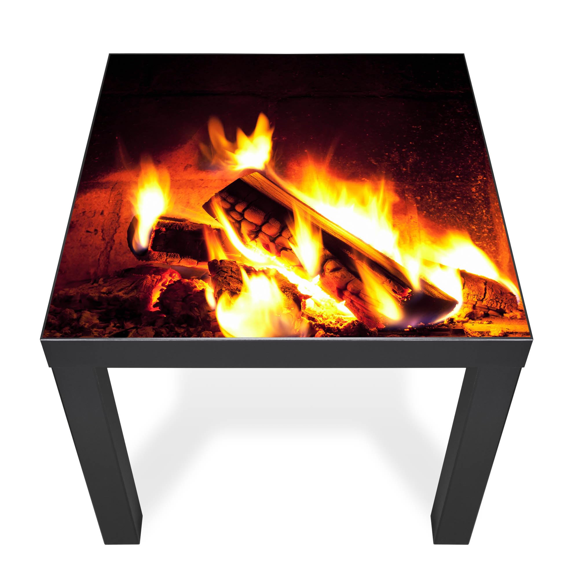 Banjado Möbelfolie Kaminfeuer Tischfolie 55x55 Feuer