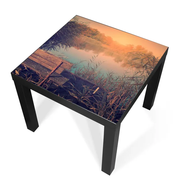 Banjado Möbelfolie Tischfolie Bank Am See 55x55 cm selbstklebend