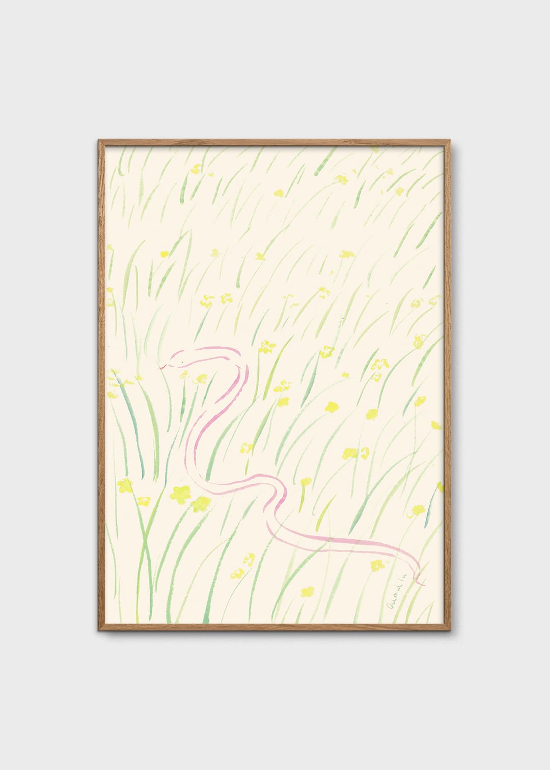 The Poster Club Daffodils and Snake Kunstdruck A4 botanisch