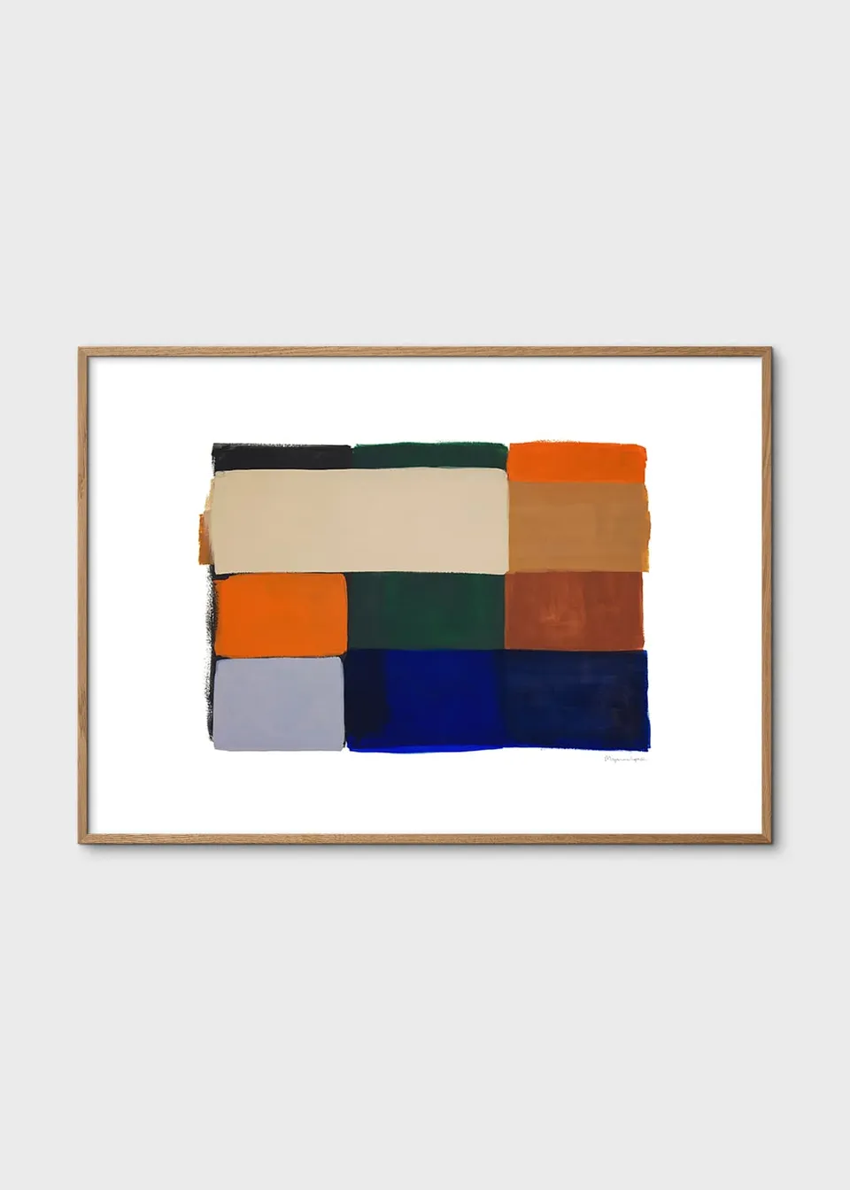 The Poster Club Colour Squares 01 Poster 30x40 beige