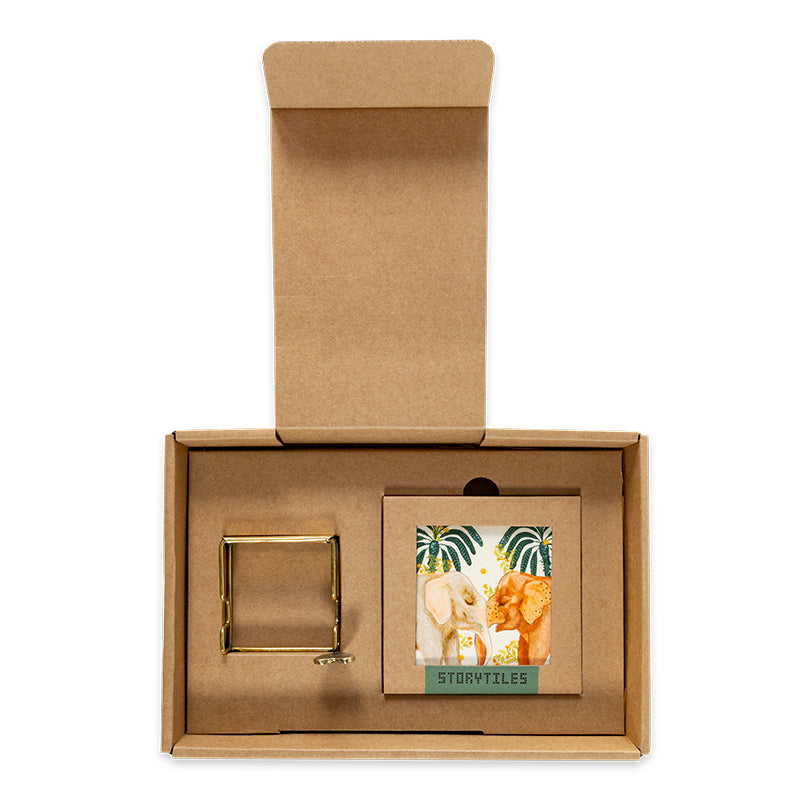 Storytiles Gift Sets Holding on to you Fliese 10x10 cm Elefant