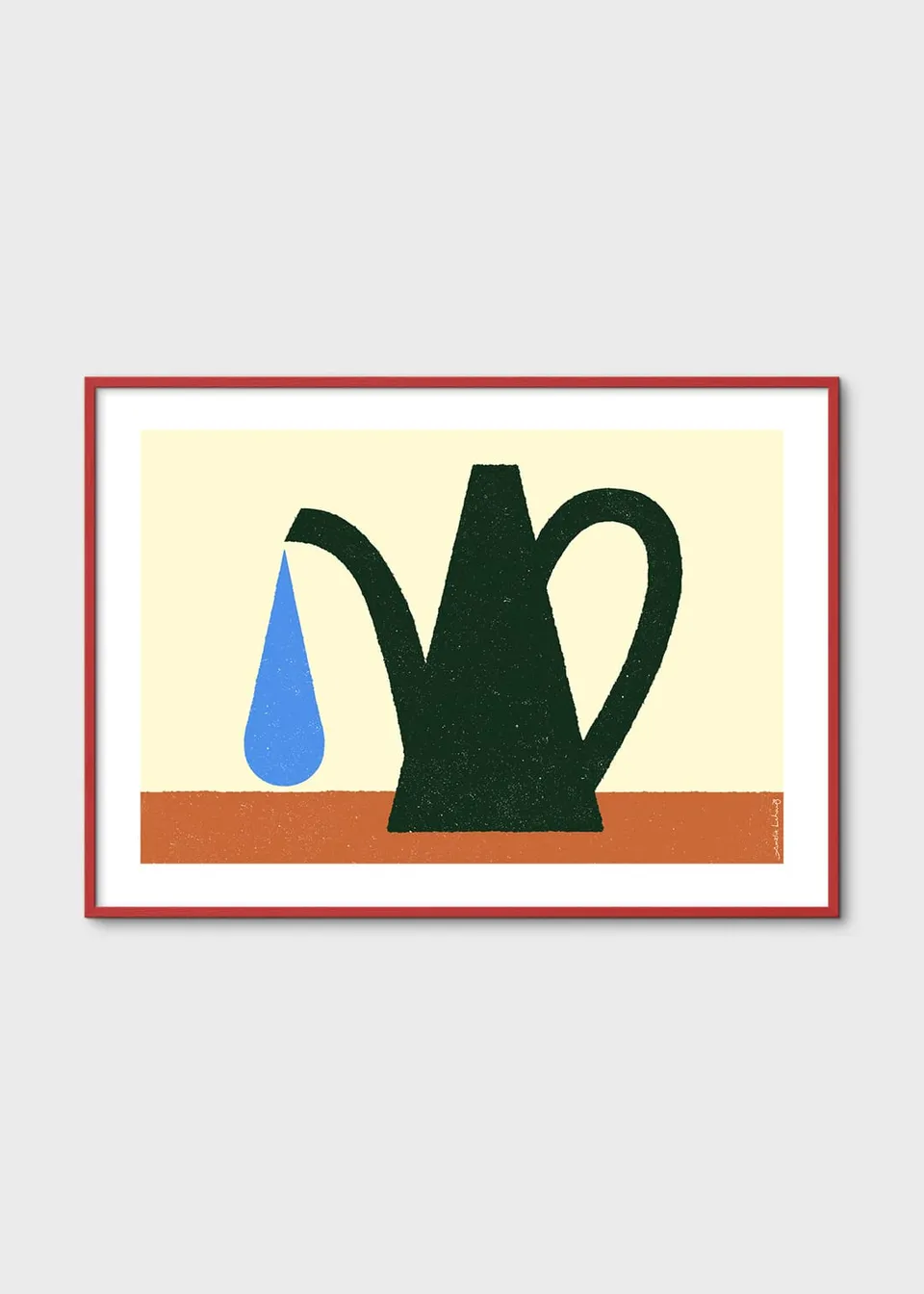 The Poster Club Art Prints Green Watering Can Poster 30x40 cm grün