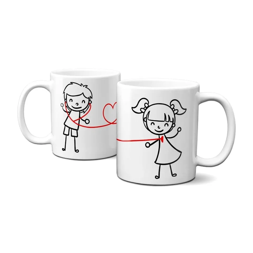 Hustling Sharks Wandbilder Liebe Dich Tasse 330ml weiß Herz