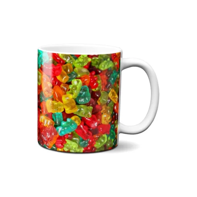 Hustling Sharks Gummibande Tasse 330ml bunt