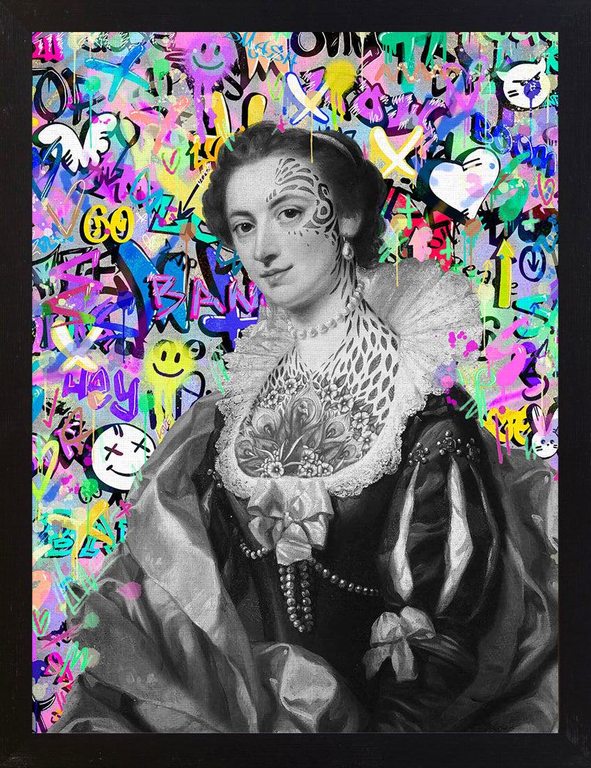 Mineheart Pop Graffiti Maria Wandbild 30x41cm Pop-Art