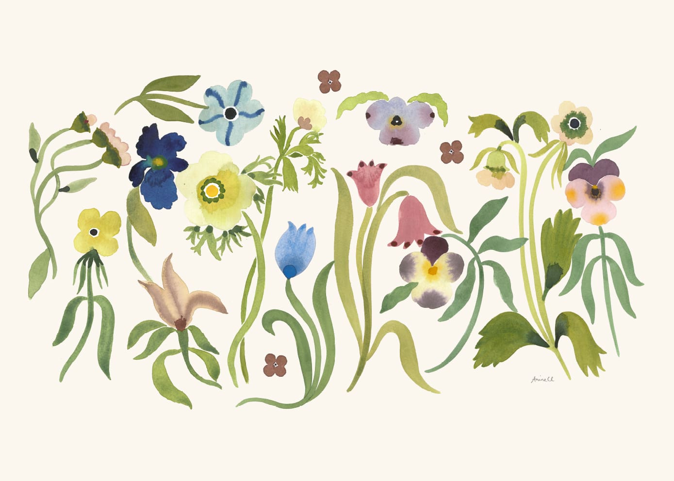The Poster Club Midsummer Kunstdruck Poster 30x40 cm botanisch
