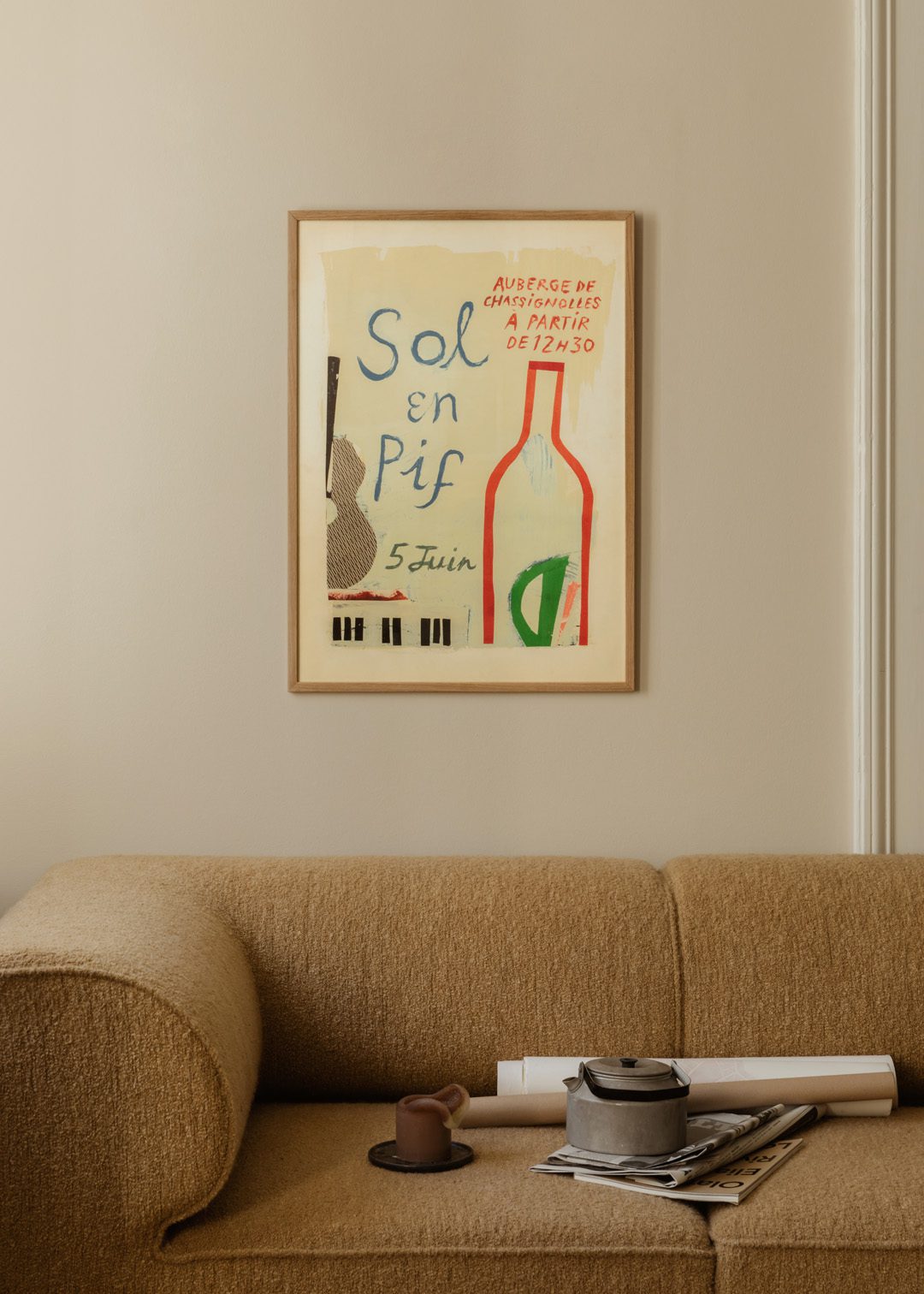 The Poster Club Sol en Pif Kunstdruck 30x40 cm beige
