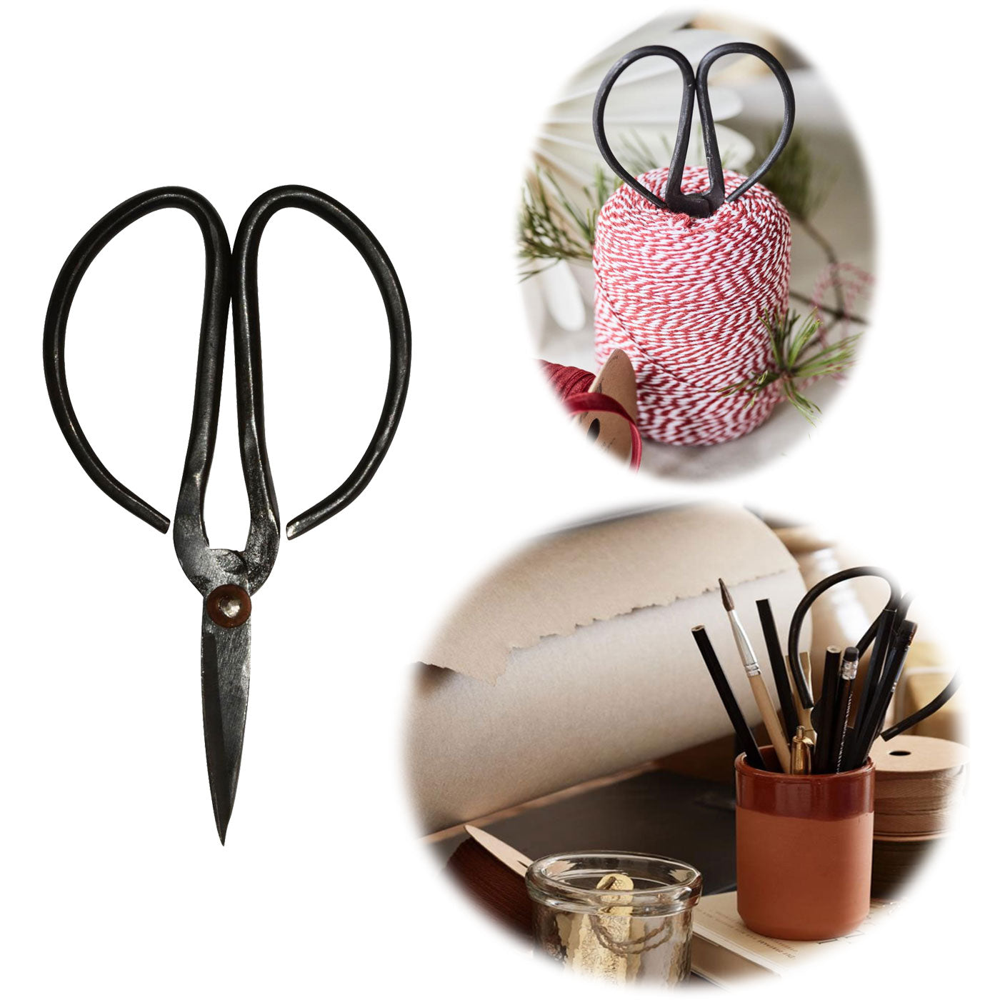 LS-LebenStil Möbel & Wohnen Vintage Schere 10cm Edelstahl