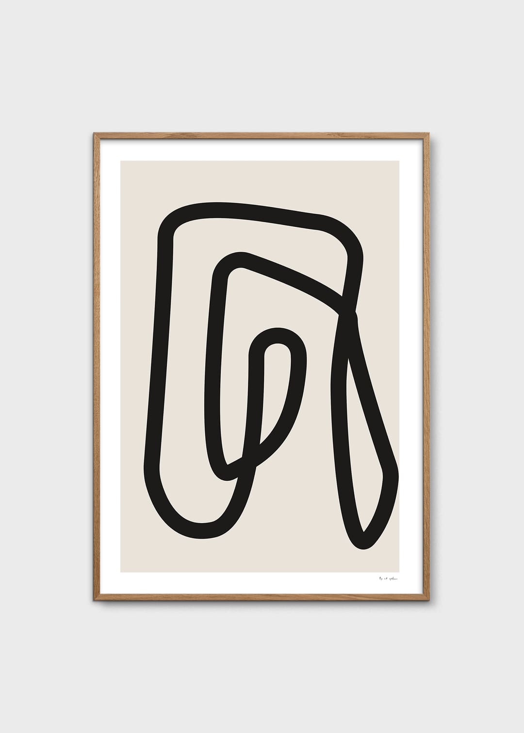 The Poster Club Simple Object 12 Poster 50x70 beige