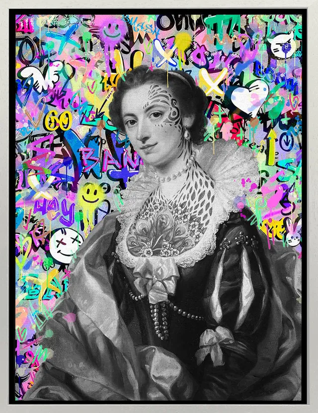 Mineheart Pop Graffiti Maria Wandbild 30x41cm Pop-Art