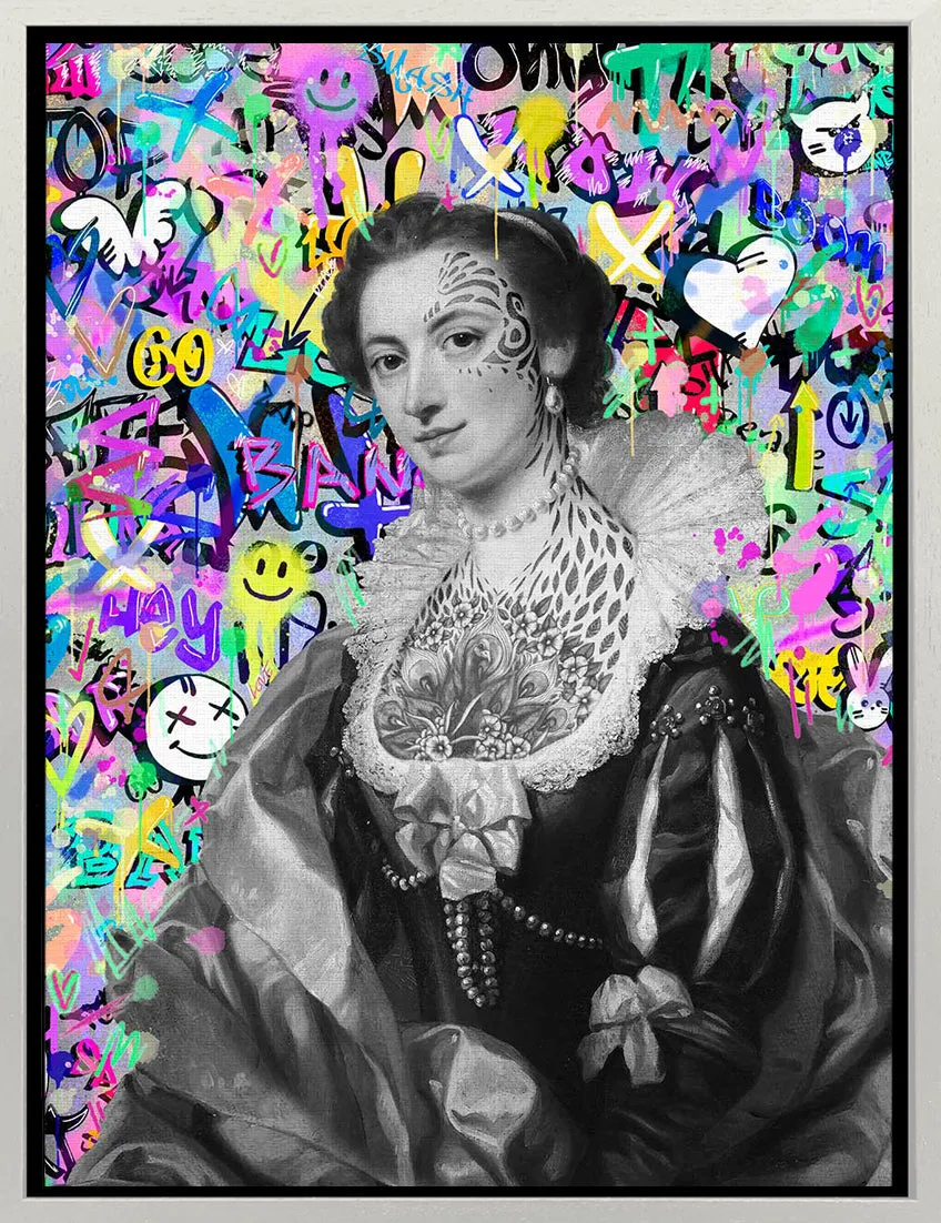Mineheart Pop Graffiti Maria Wandbild 30x41cm Pop-Art