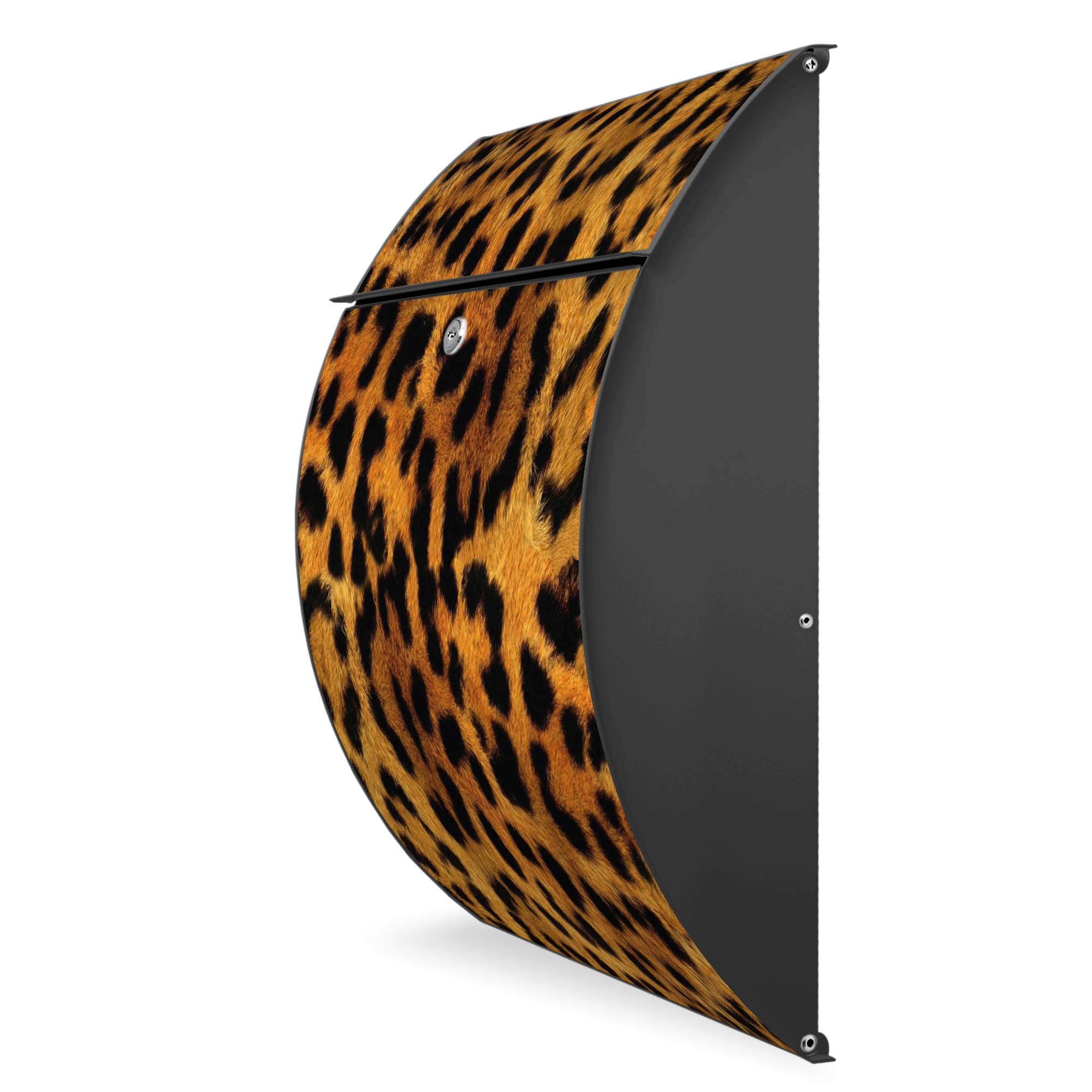 Banjado Riviera Leopard Briefkasten Anthrazit A4