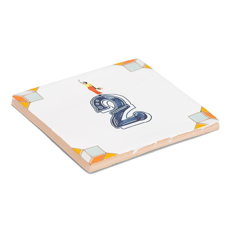 Storytiles Delft blue t Meisje telt Fliese S 10x10 cm Jubiläum
