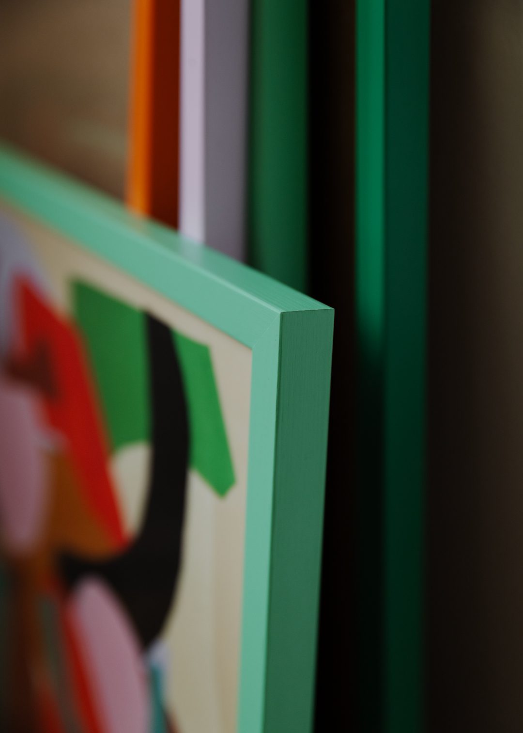 The Poster Club Mint Wood Frame Bilderrahmen A4 Holz grün