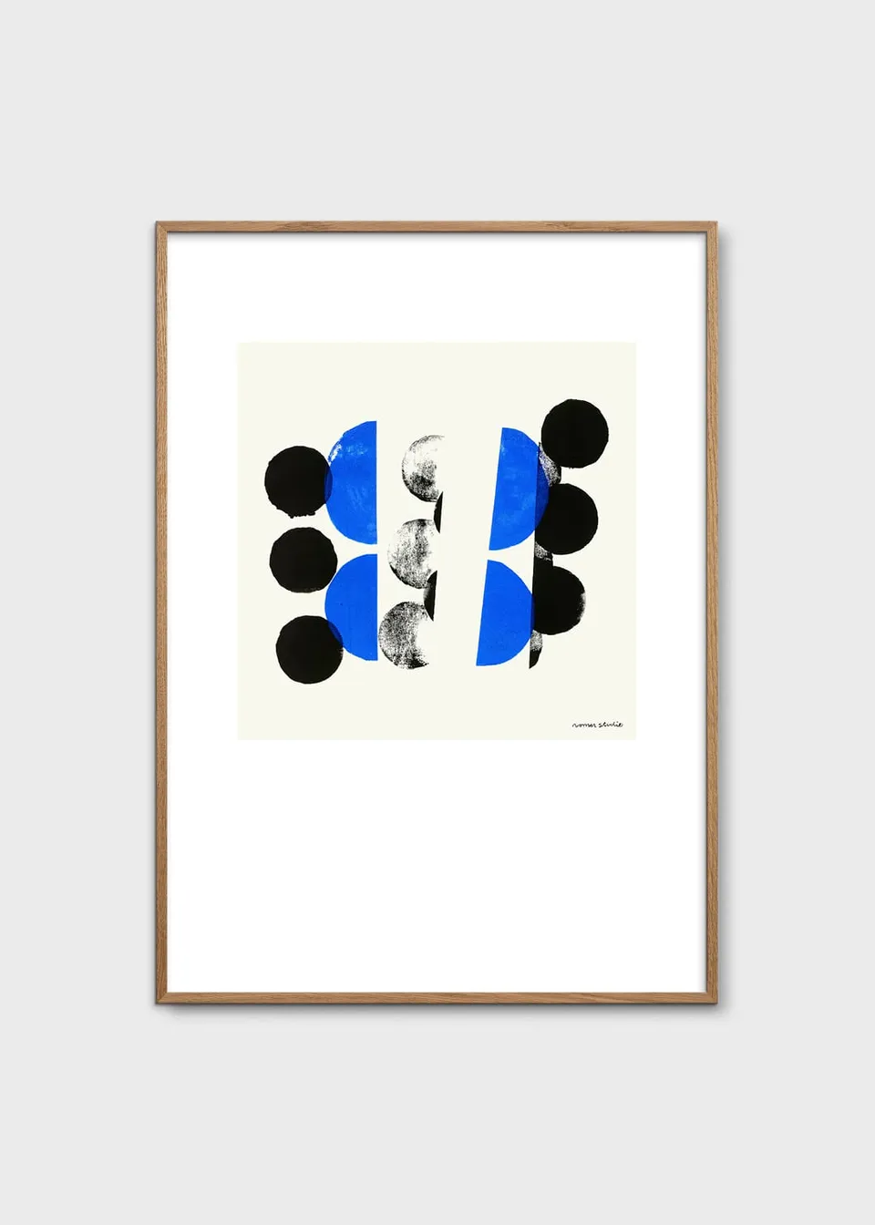 The Poster Club Art Prints Bleu à Part 03 Poster 30x40 blau