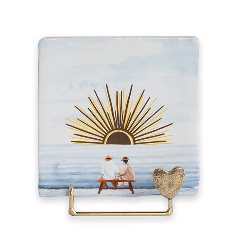 Storytiles Tile Holders Golden Holdie Heart Halter Gold Herz