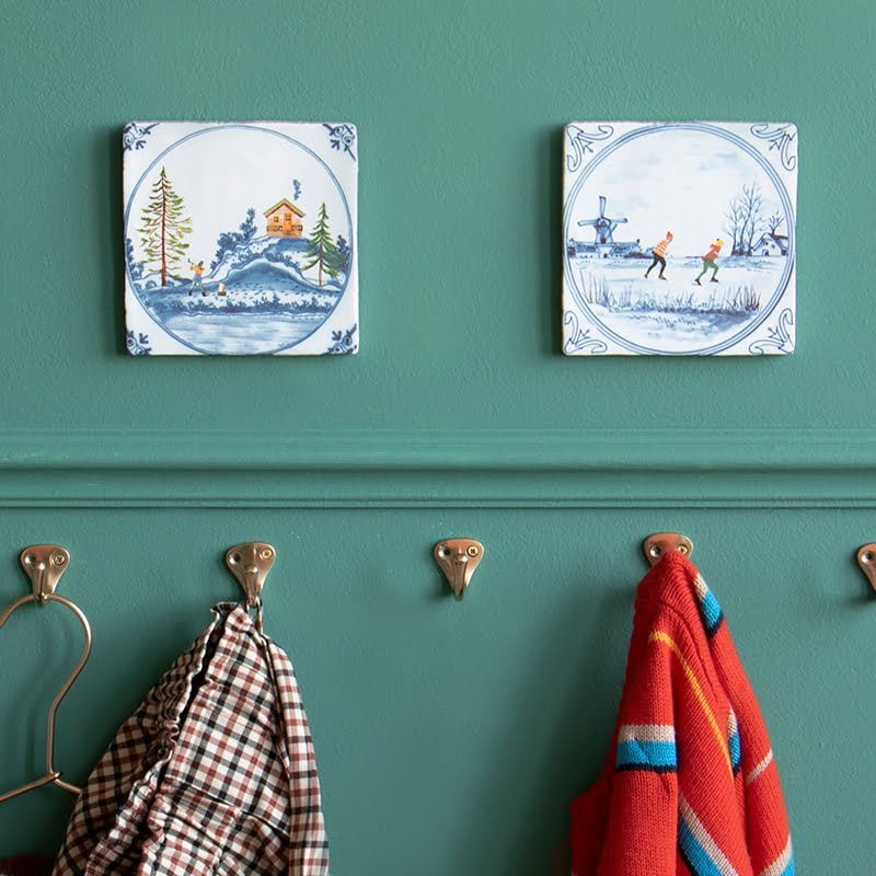 Storytiles Delft blue Hollandse winter Fliese 10x10 cm Winter